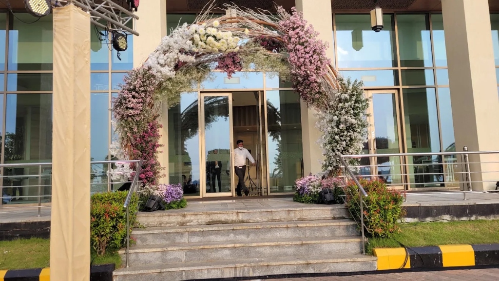 Grand Botanical Floral Ring Entrance Portal