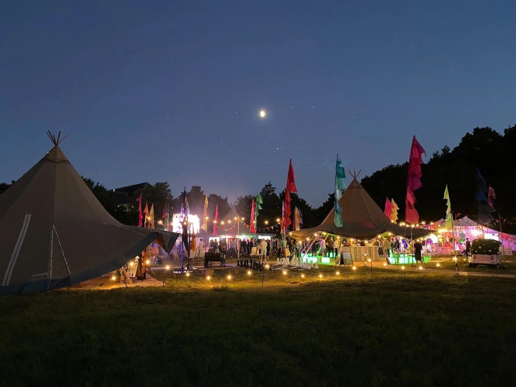 Moonlit Tipi Glamping Village and Giant Lawn Chess